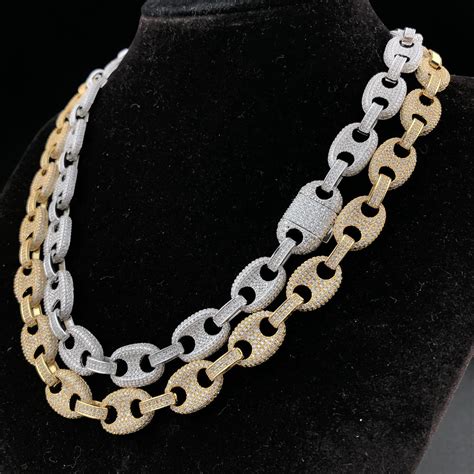 gucci chain diamond|diamond cut Gucci link chain.